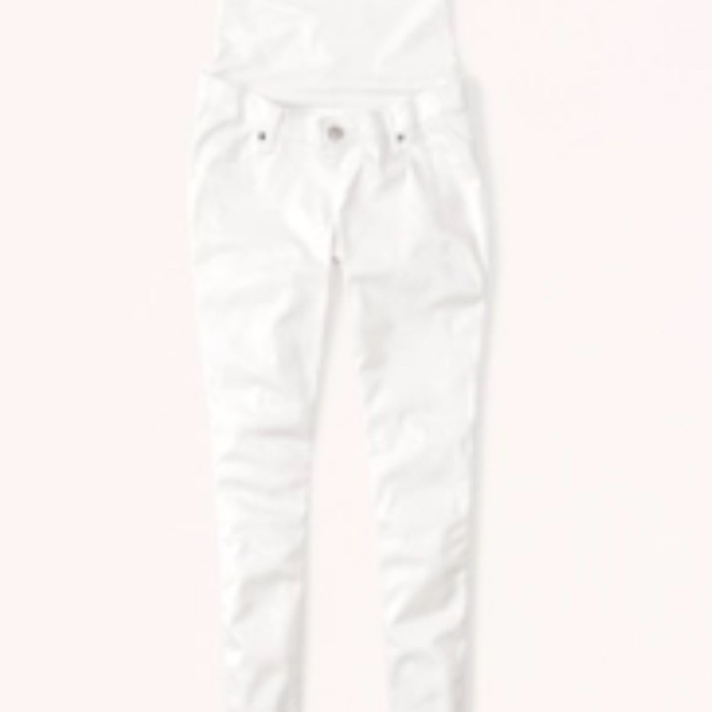 Abercrombie & Fitch White Jean Leggings